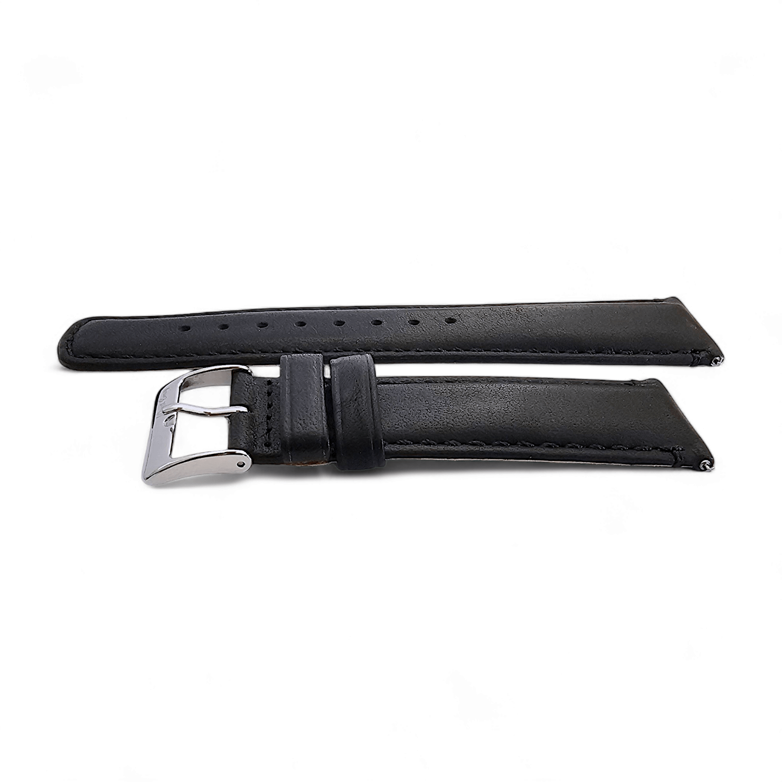Horween Dublin Leather Watch Strap 20mm 22mm Black - Wrist Envy
