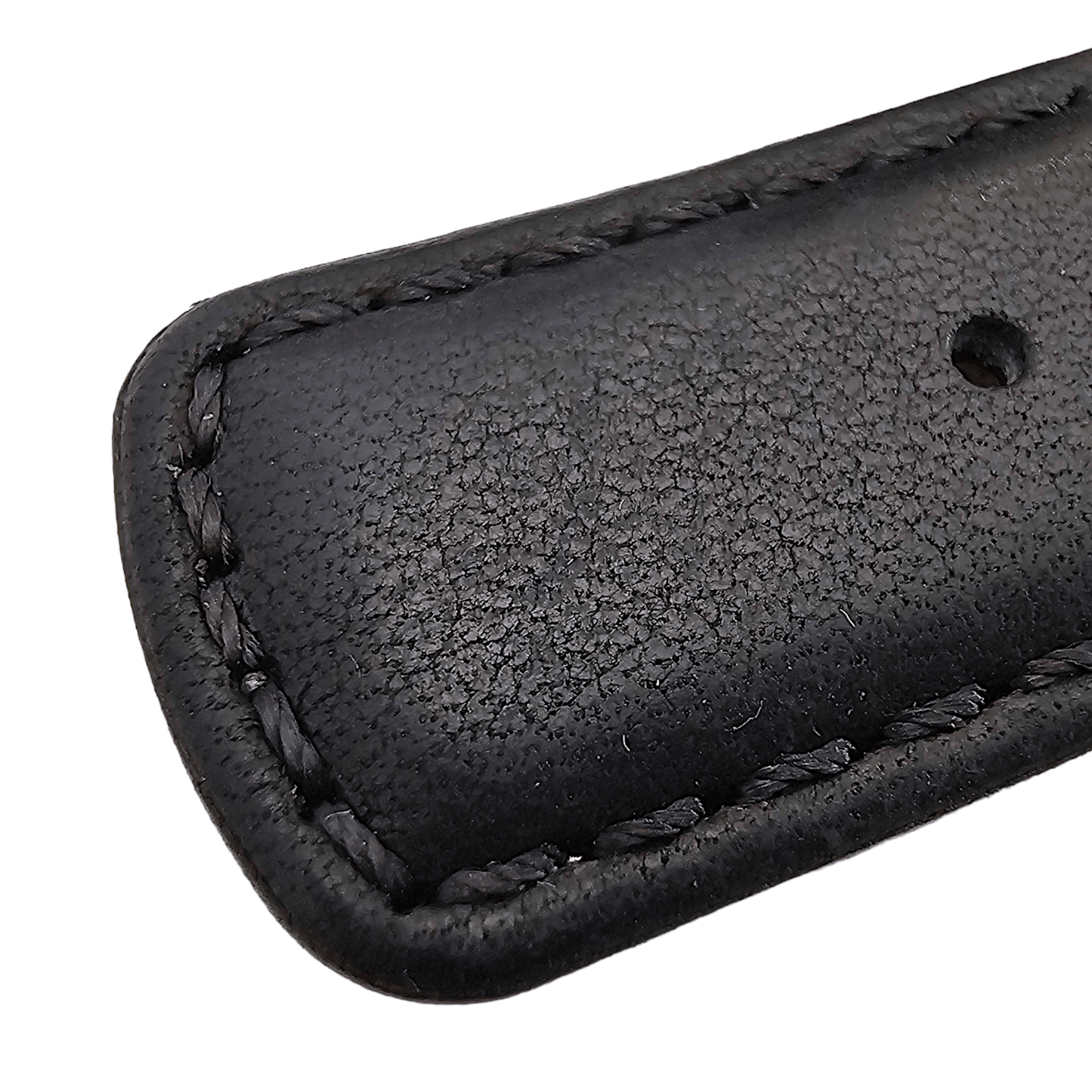 Horween Dublin Leather Watch Strap 20mm 22mm Black - Wrist Envy