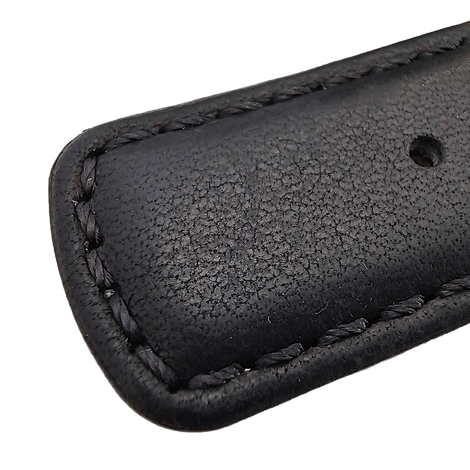Horween Dublin Leather Watch Strap 20mm 22mm Black - Wrist Envy