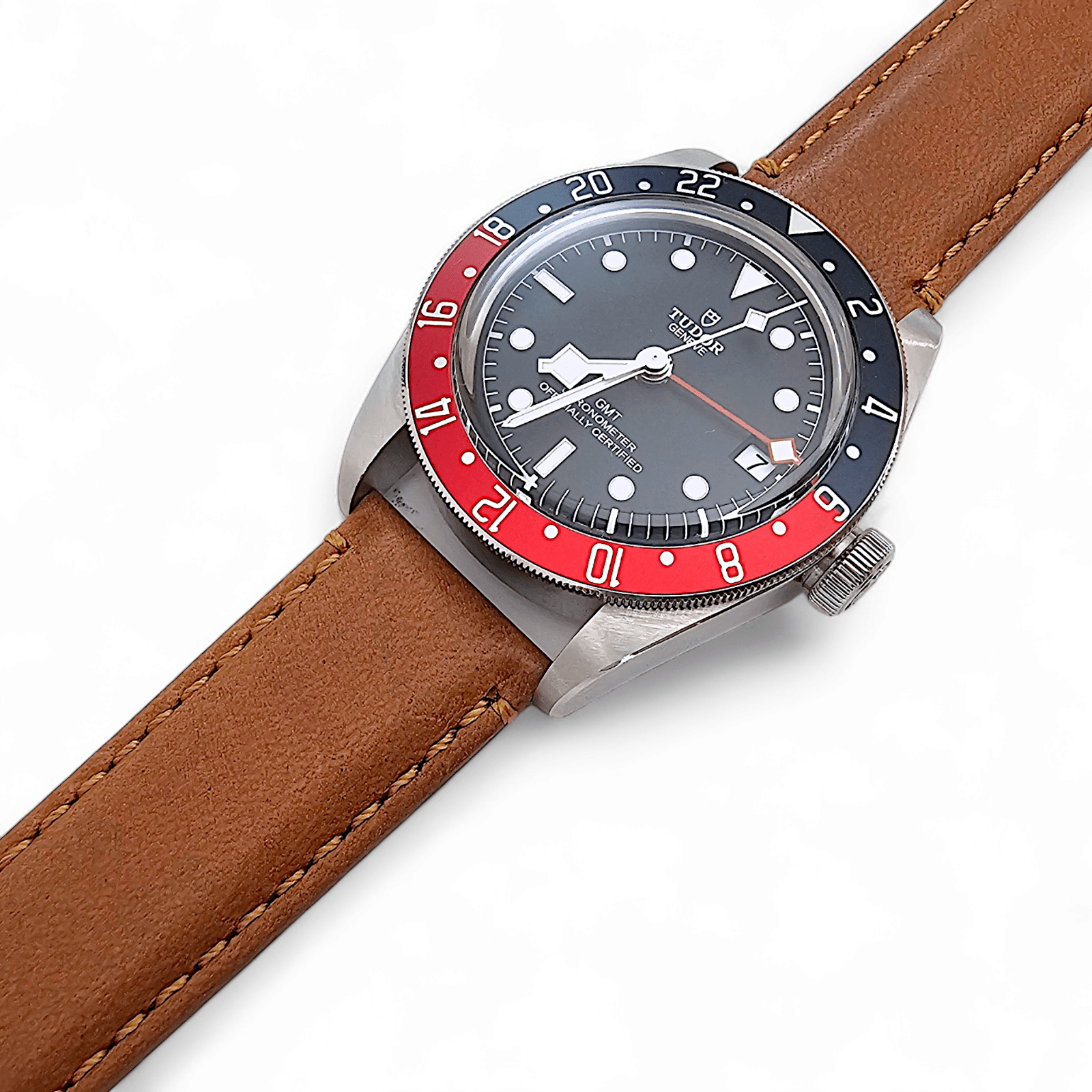 Horween Dublin Leather Watch Strap 20mm 22mm Caramel Brown - Wrist Envy
