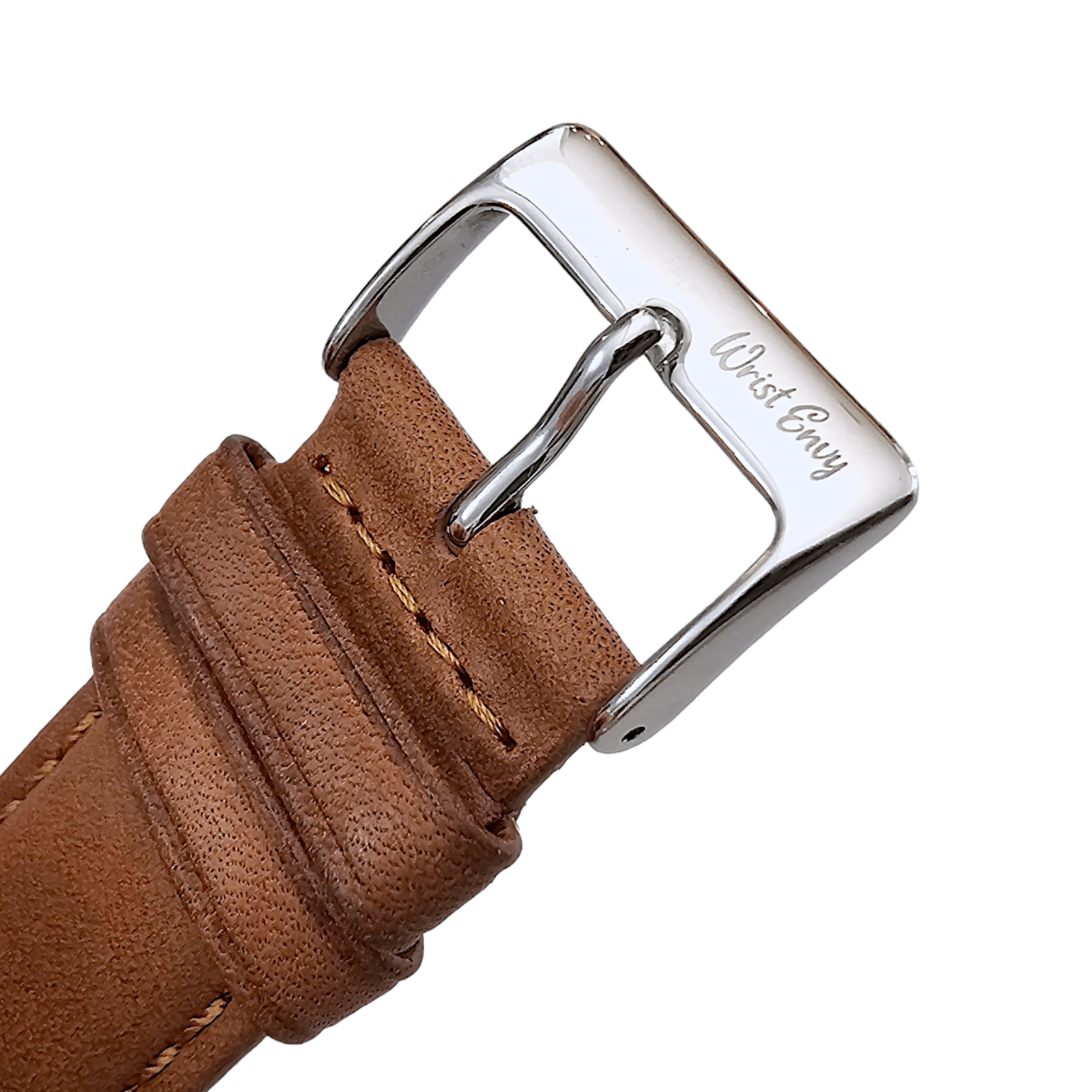 Horween Dublin Leather Watch Strap 20mm 22mm Caramel Brown - Wrist Envy