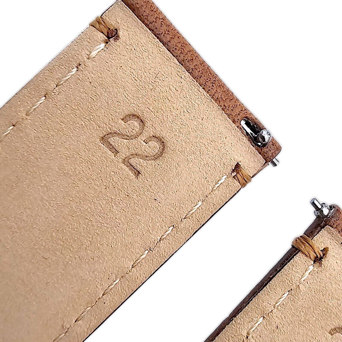 Horween Dublin Leather Watch Strap 20mm 22mm Caramel Brown - Wrist Envy