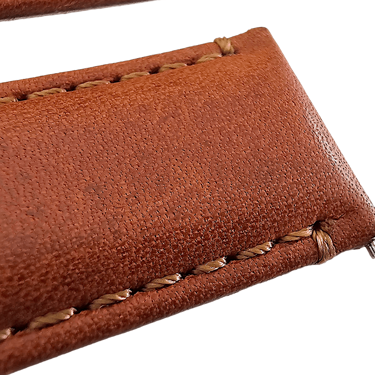 Horween Dublin Leather Watch Strap 20mm 22mm Chestnut Brown - Wrist Envy