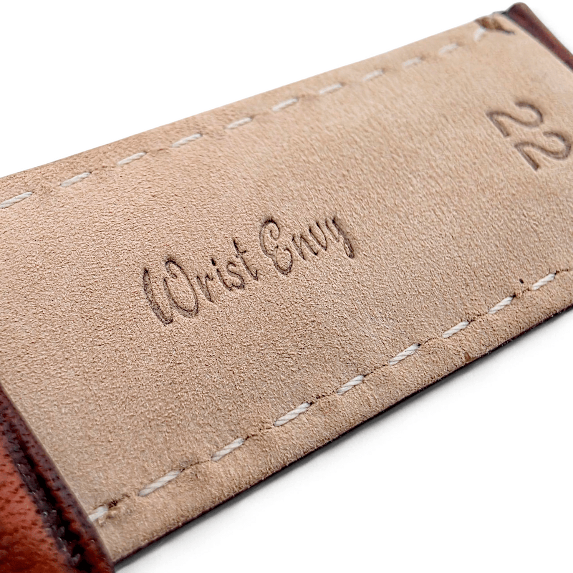 Horween Dublin Leather Watch Strap 20mm 22mm Dark Brown - Wrist Envy