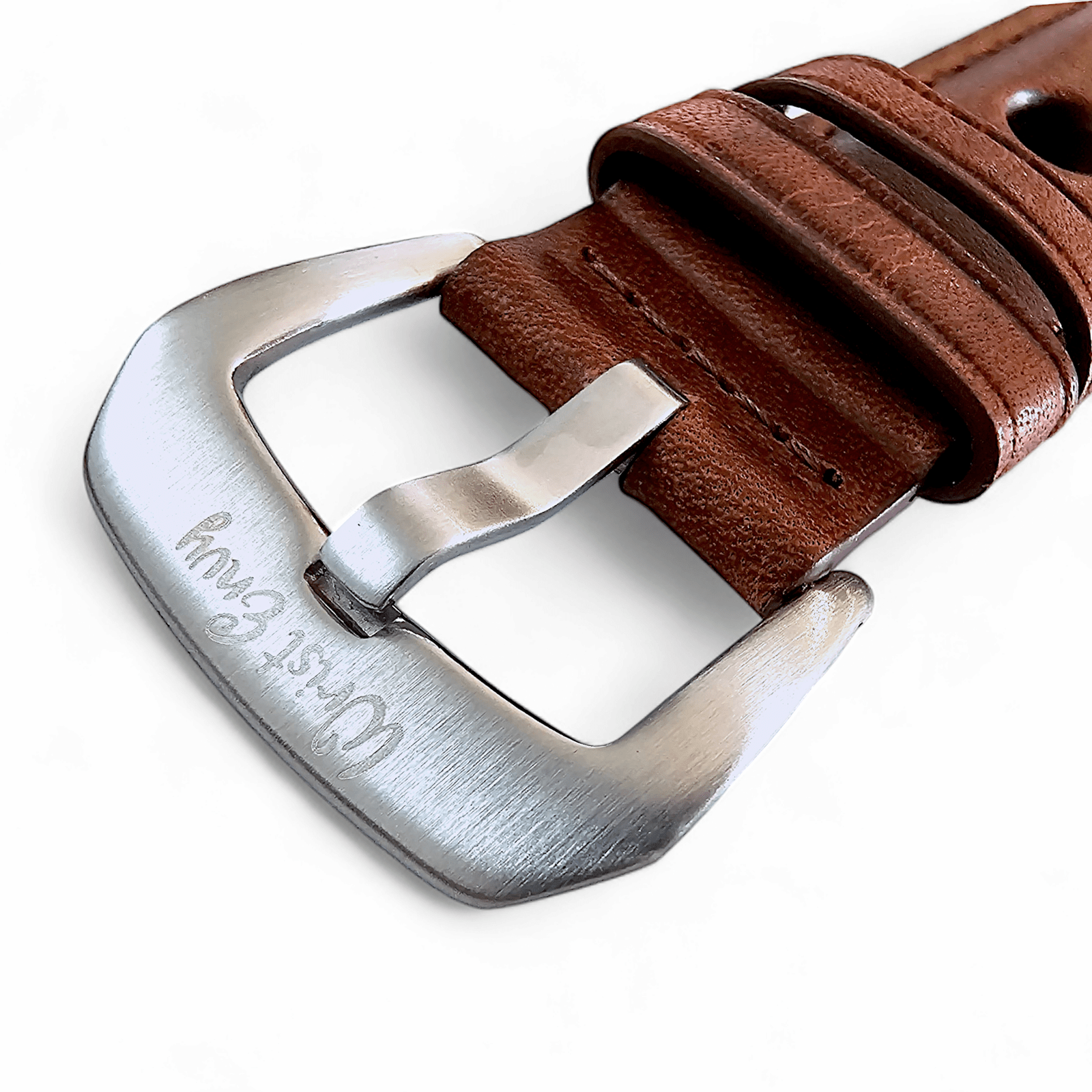Horween Leather Rally Hole Punched Watch Strap Dark Walnut Brown 18mm, 20mm, 21mm, 22mm - Wrist Envy