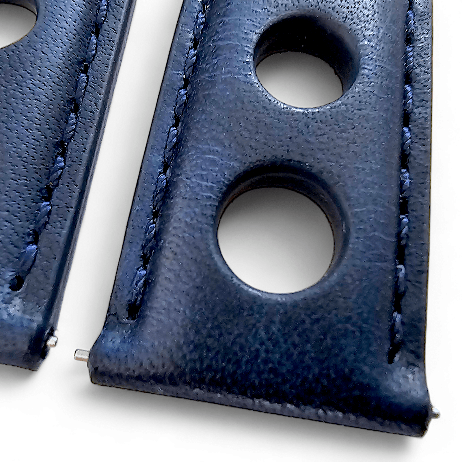 Horween Leather Rally Hole Punched Watch Strap Navy Blue 18mm, 20mm, 21mm, 22mm - Wrist Envy