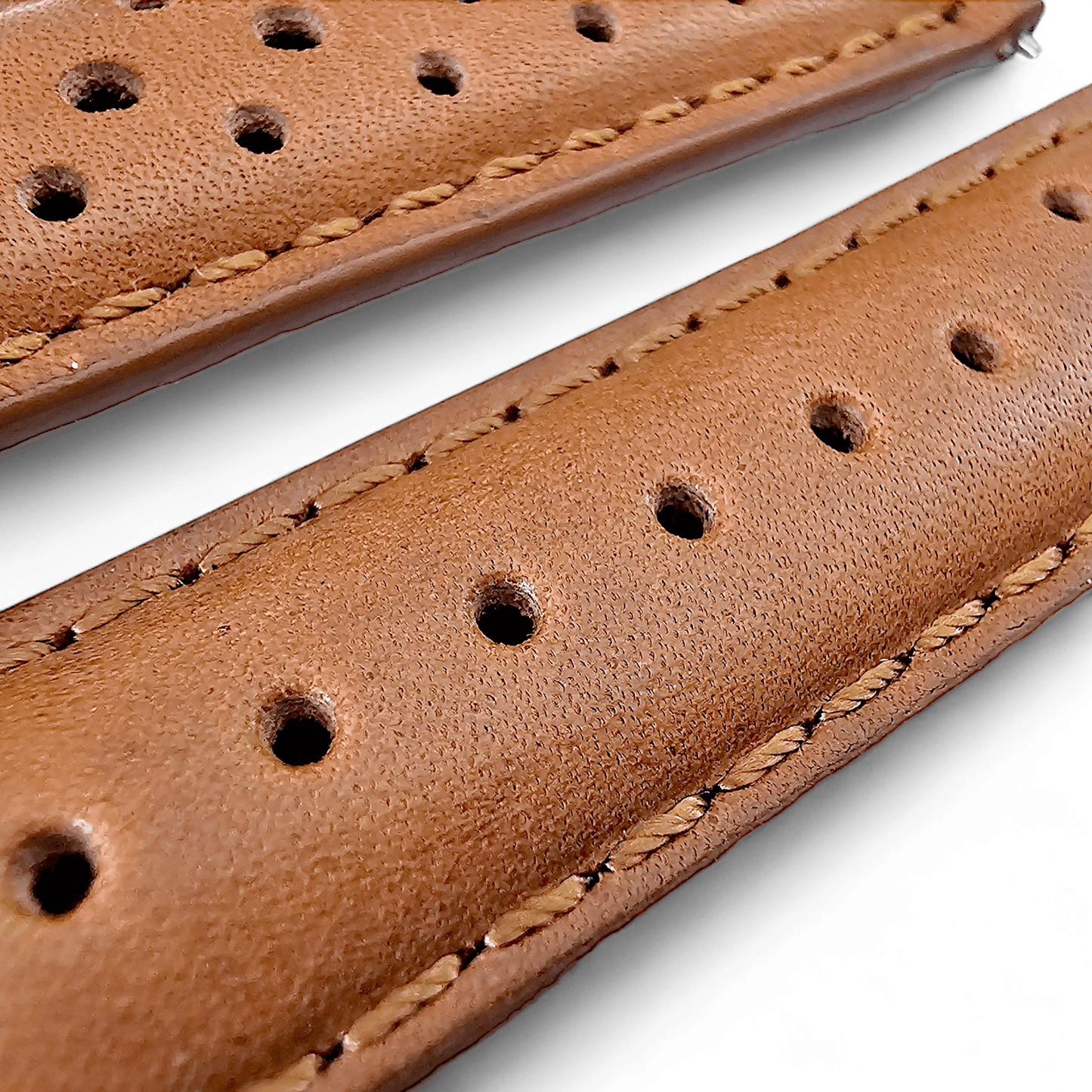 Horween Leather Rally Watch Strap Brown 18mm, 20mm, 21mm, 22mm - Wrist Envy