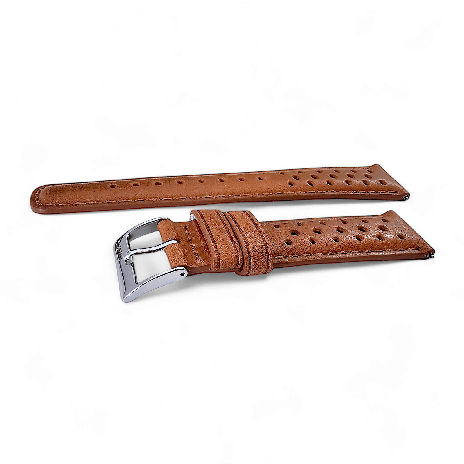 Horween Leather Rally Watch Strap Brown 18mm, 20mm, 21mm, 22mm - Wrist Envy