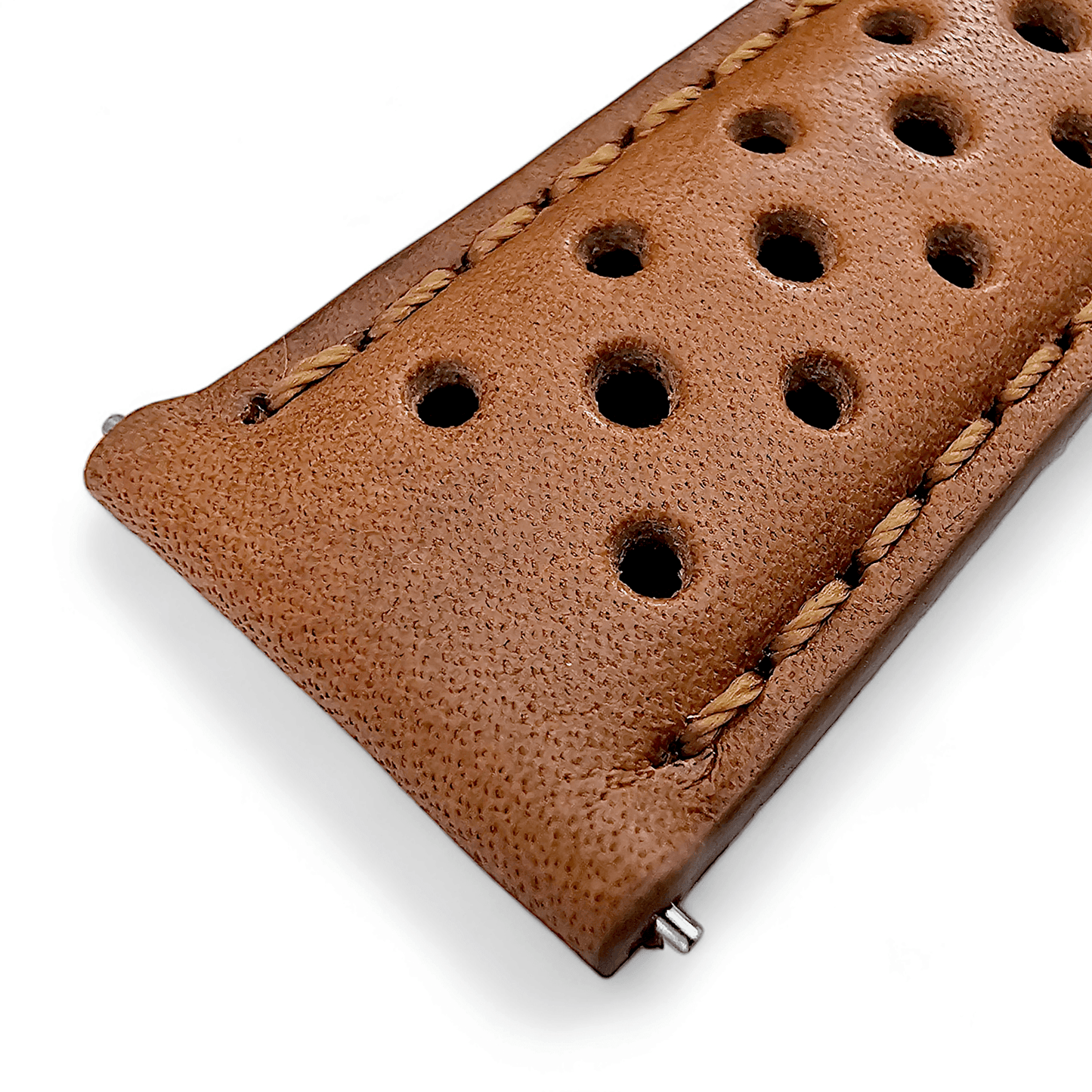 Horween Leather Rally Watch Strap Brown 18mm, 20mm, 21mm, 22mm - Wrist Envy