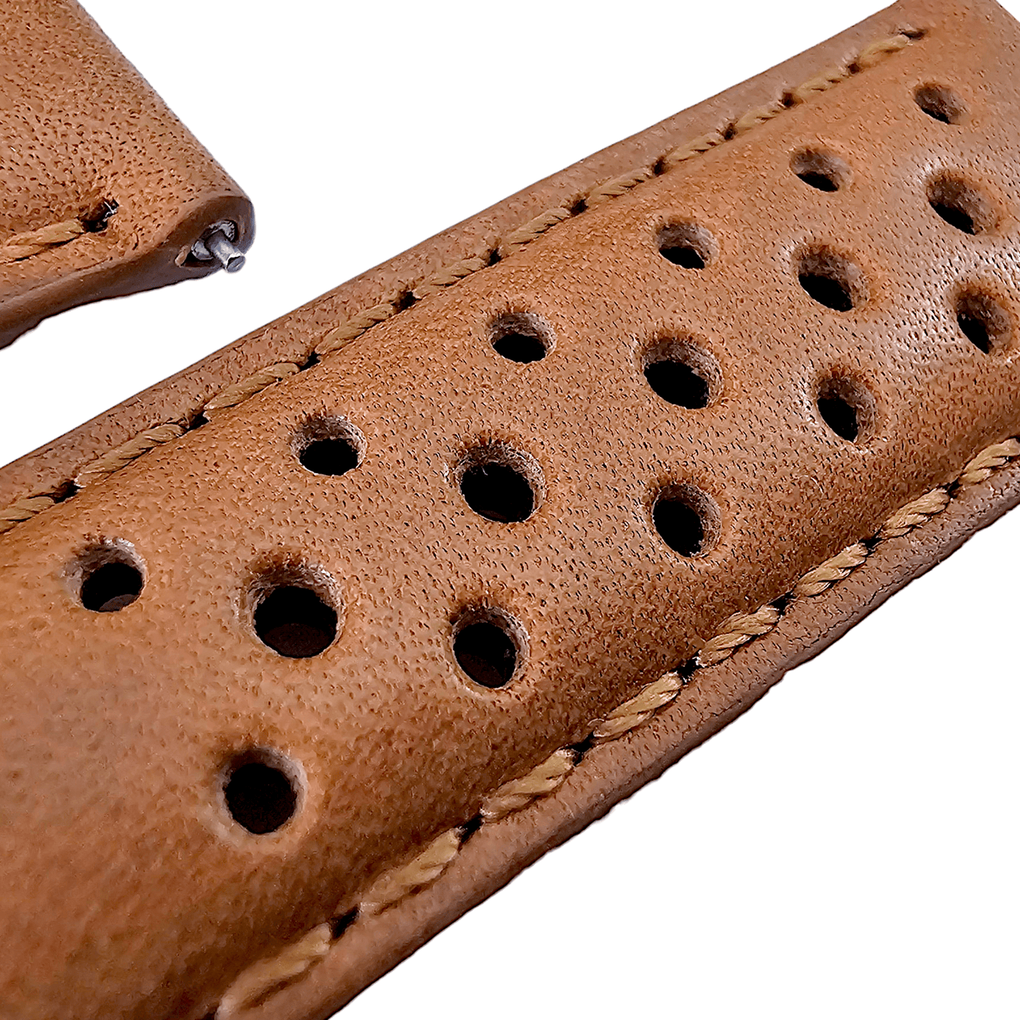 Horween Leather Rally Watch Strap Brown 18mm, 20mm, 21mm, 22mm - Wrist Envy