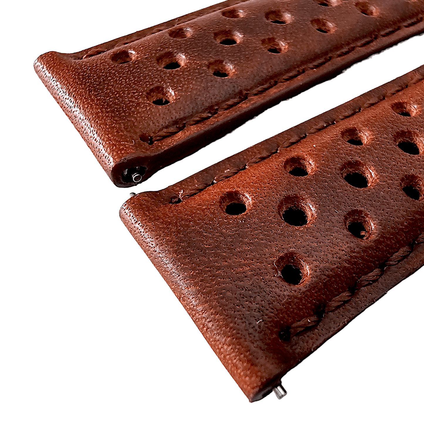 Horween Leather Rally Watch Strap Dark Brown 18mm, 20mm, 21mm, 22mm - Wrist Envy