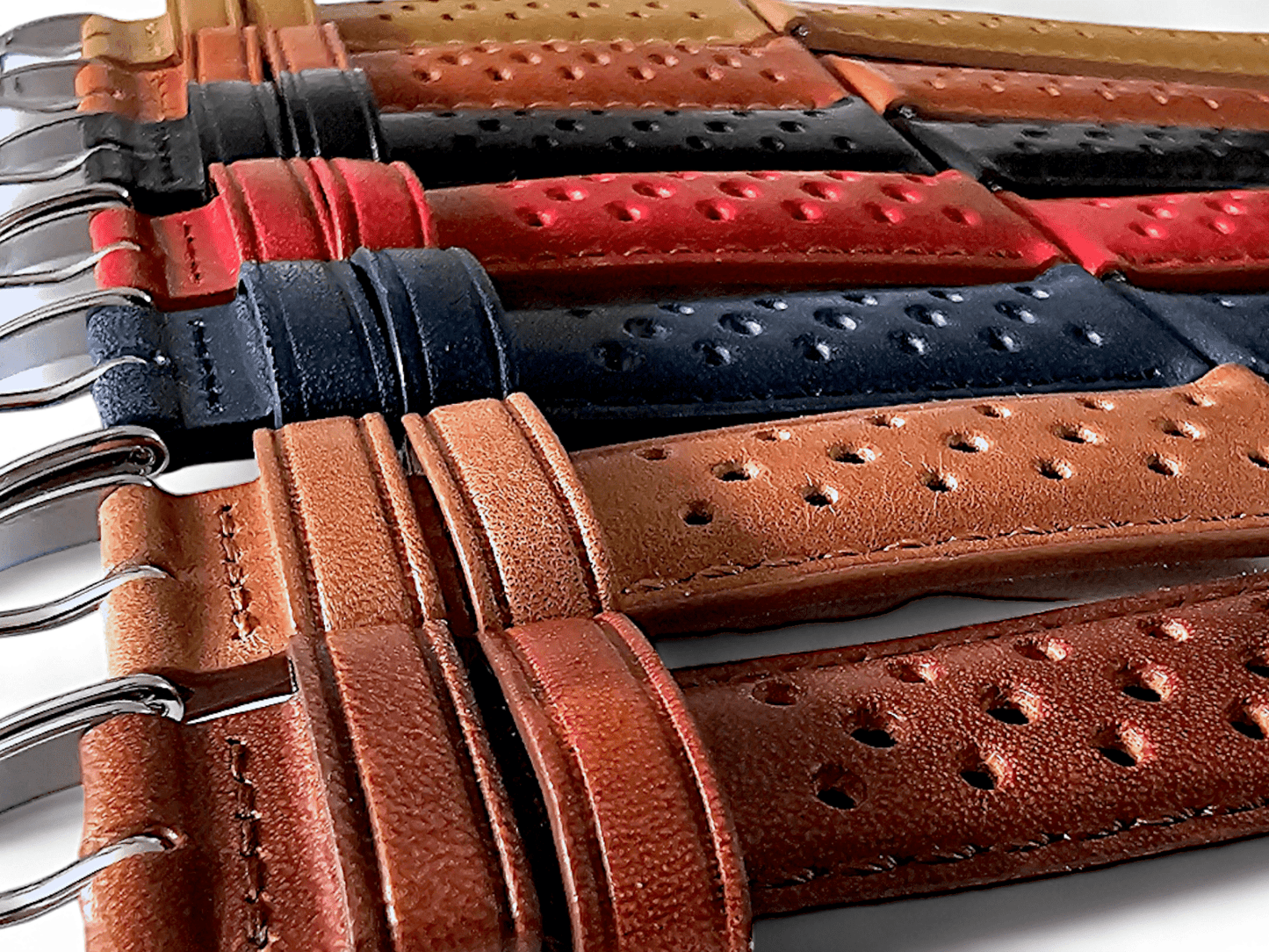 Horween Leather Rally Watch Strap Dark Brown 18mm, 20mm, 21mm, 22mm - Wrist Envy