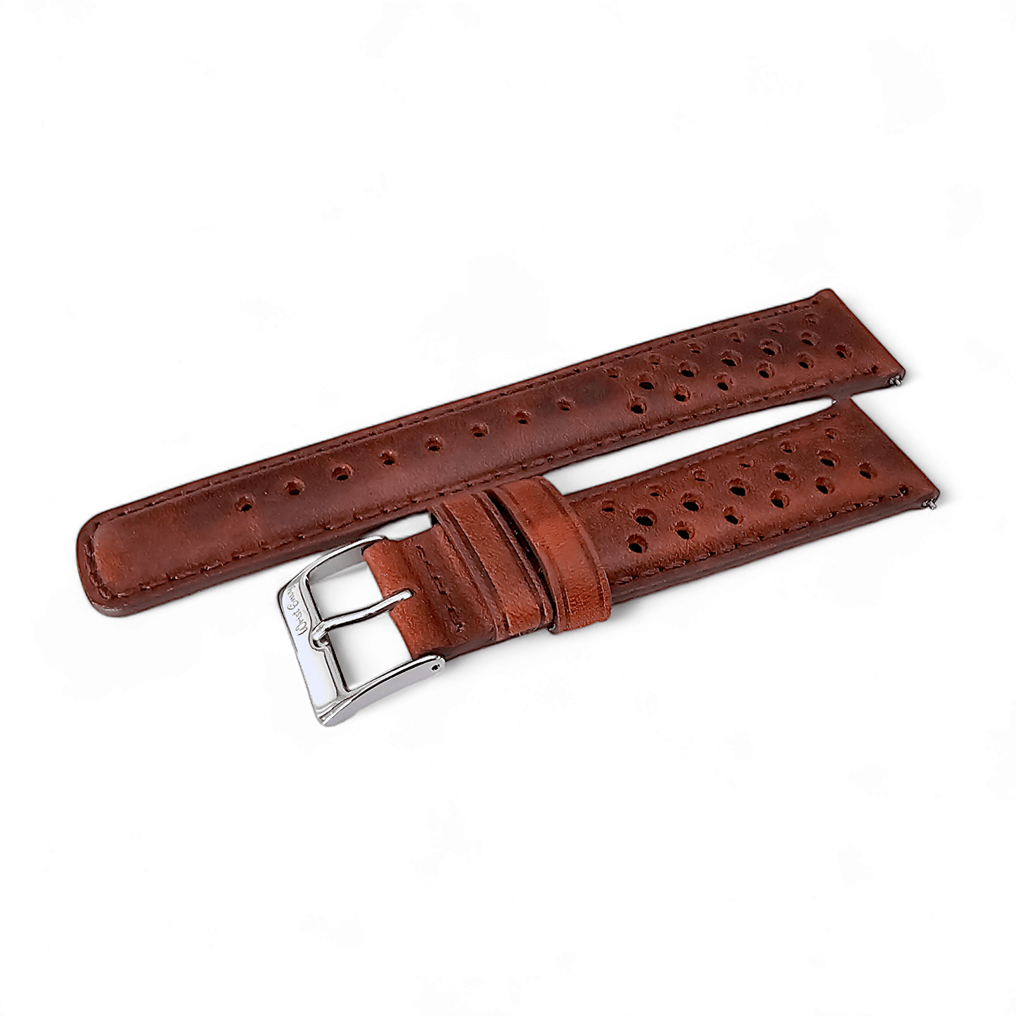 Horween Leather Rally Watch Strap Dark Brown 18mm, 20mm, 21mm, 22mm - Wrist Envy