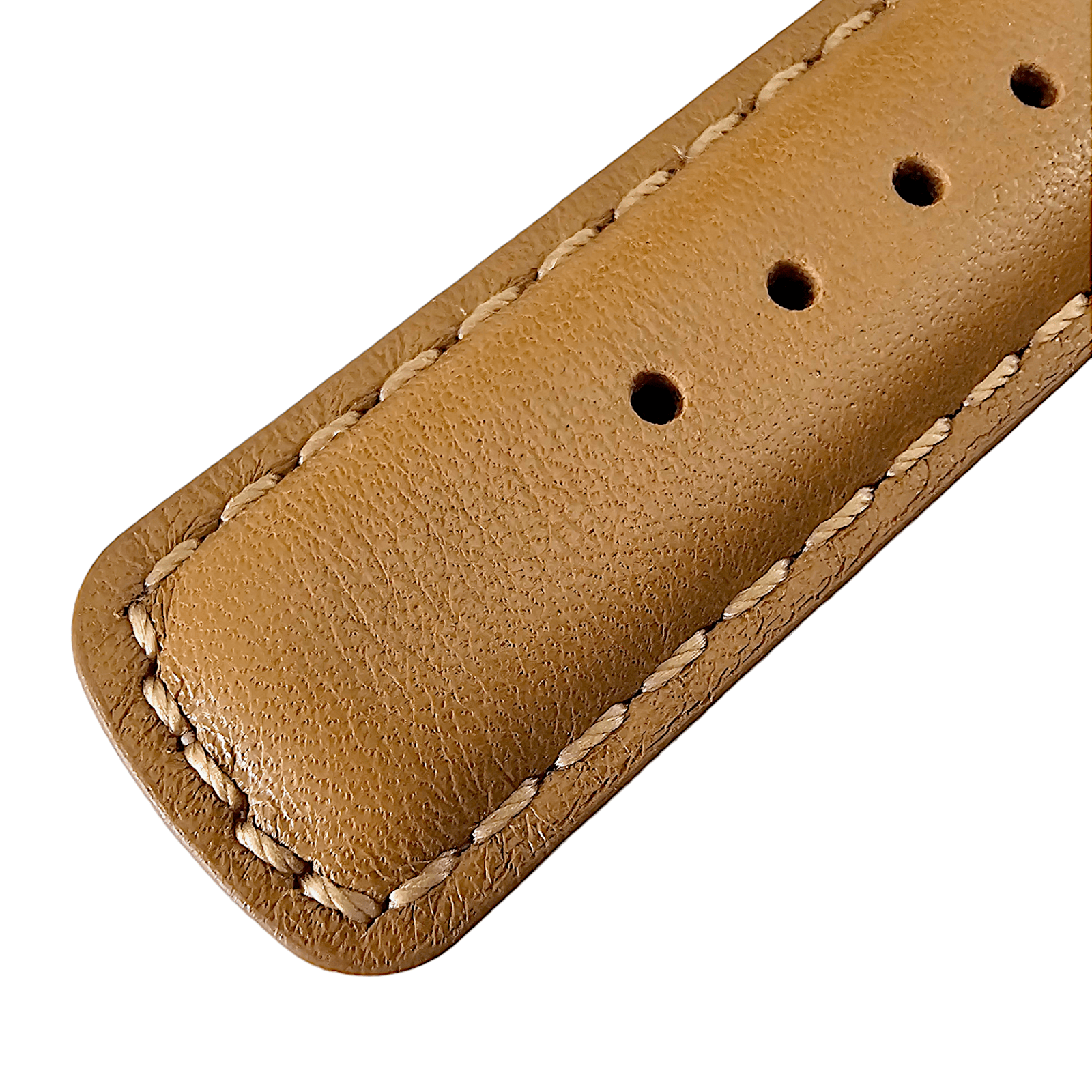 Horween Leather Rally Watch Strap Light Brown 18mm - Wrist Envy