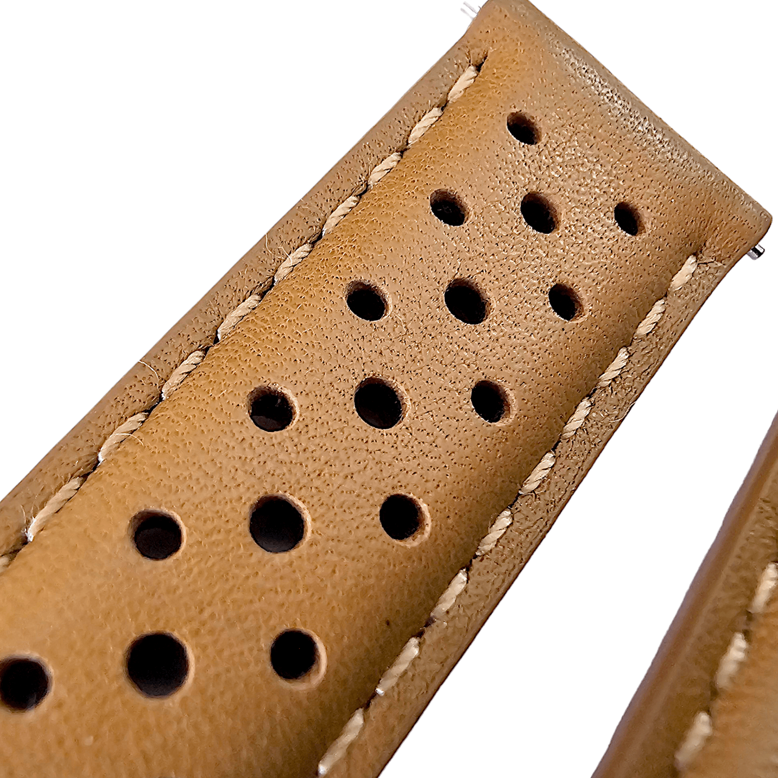 Horween Leather Rally Watch Strap Light Brown 18mm - Wrist Envy
