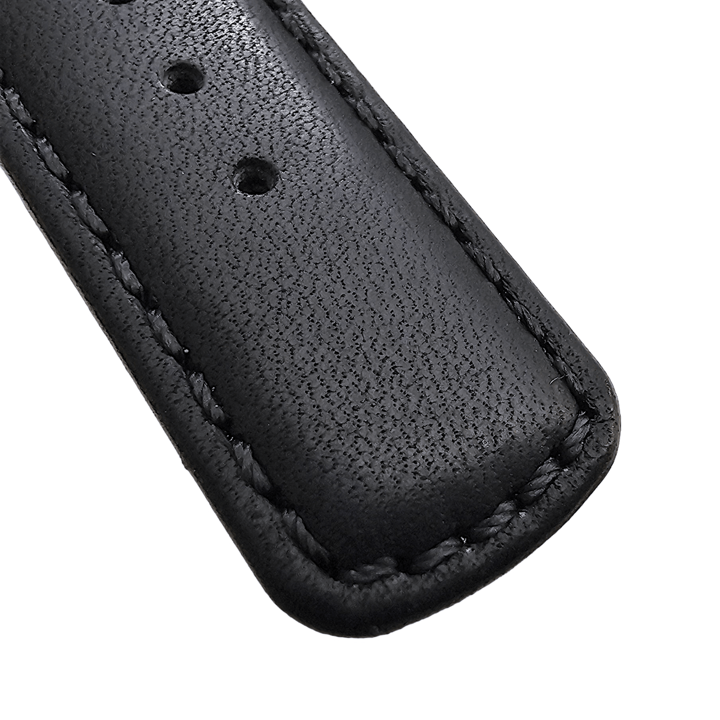 Horween Leather Watch Strap For Apple IWatch Black - Wrist Envy