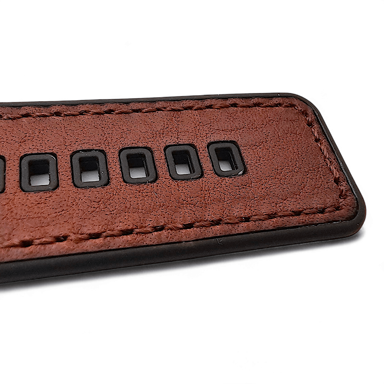 Hybrid Leather & FKM Rubber Watch Strap Band For Apple IWatch - Wrist Envy