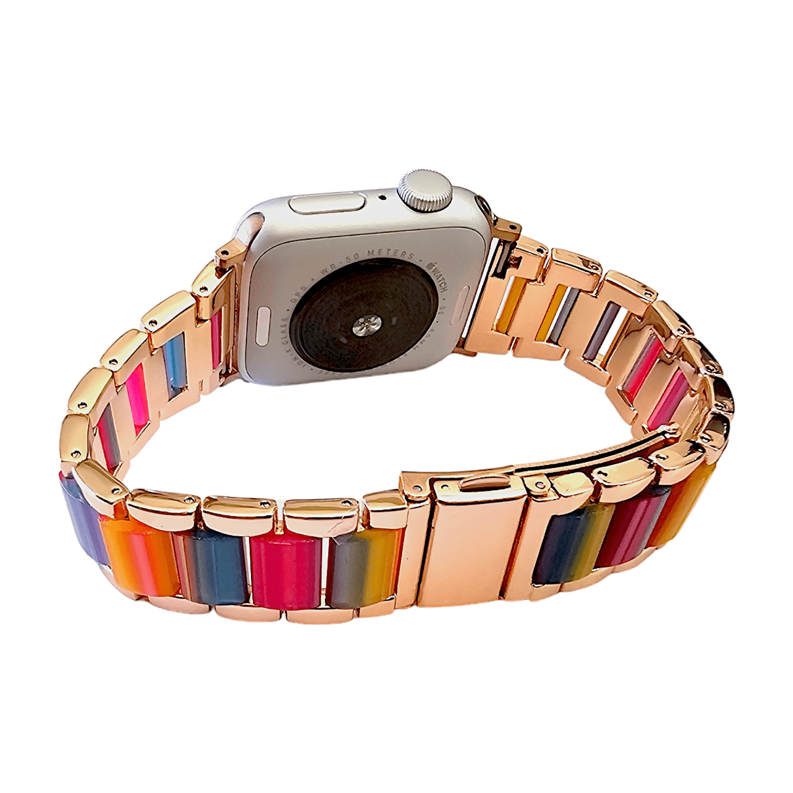 Hybrid Rose Gold Multicoloured Bracelet for Apple Watch - Wrist Envy