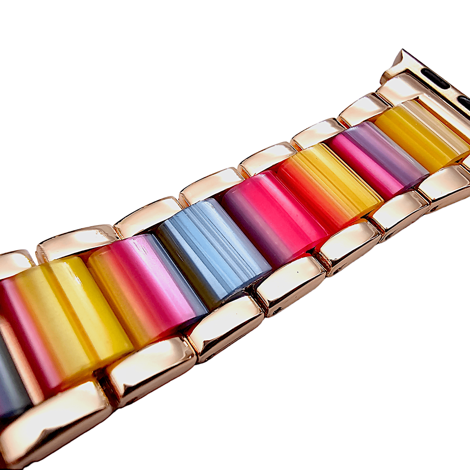 Hybrid Rose Gold Multicoloured Bracelet for Apple Watch - Wrist Envy