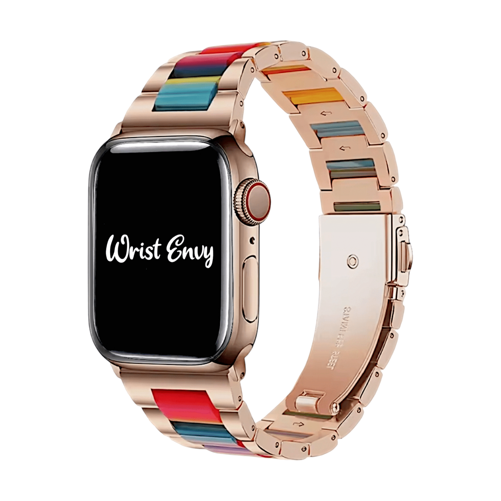 Hybrid Rose Gold Multicoloured Bracelet for Apple Watch - Wrist Envy