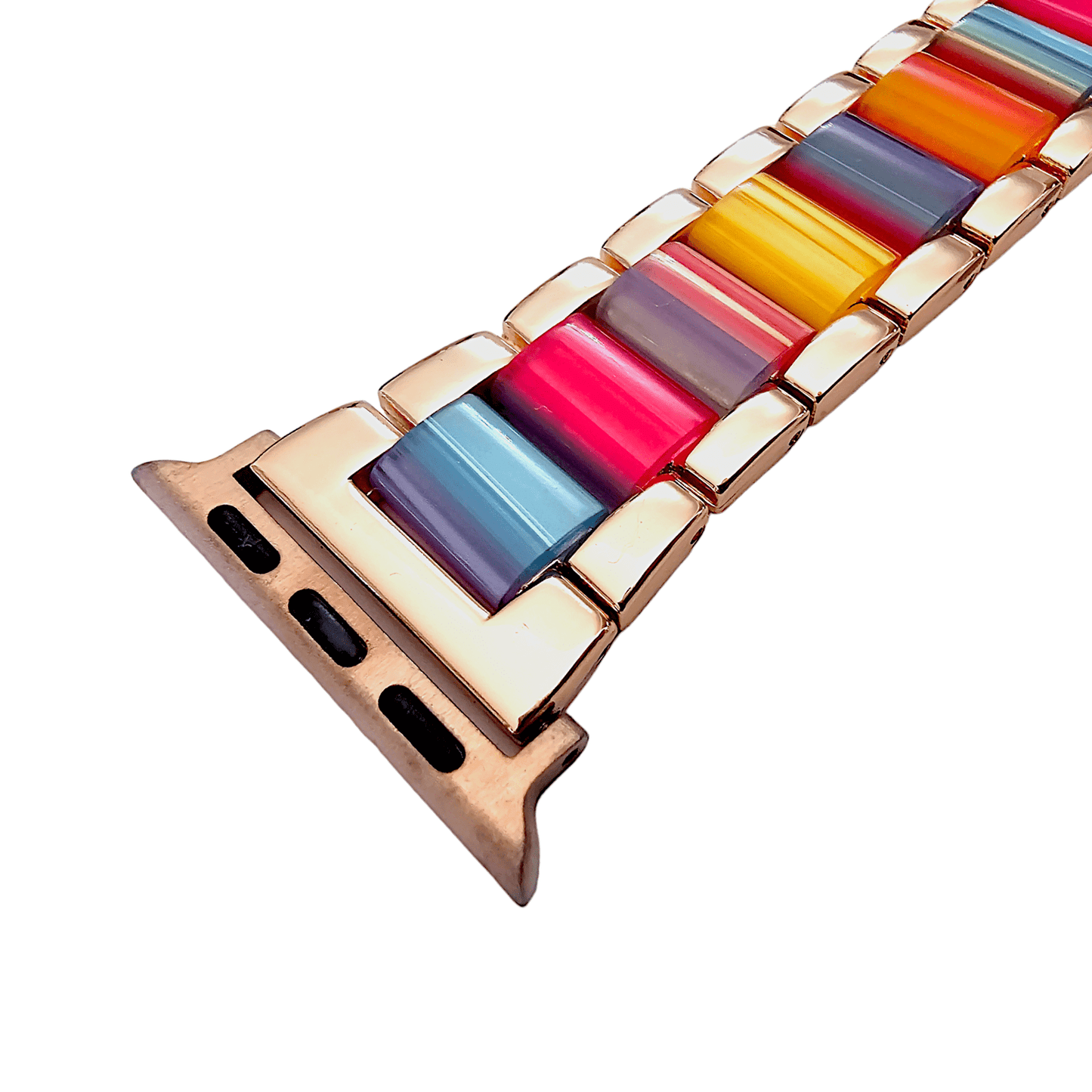 Hybrid Rose Gold Multicoloured Bracelet for Apple Watch - Wrist Envy