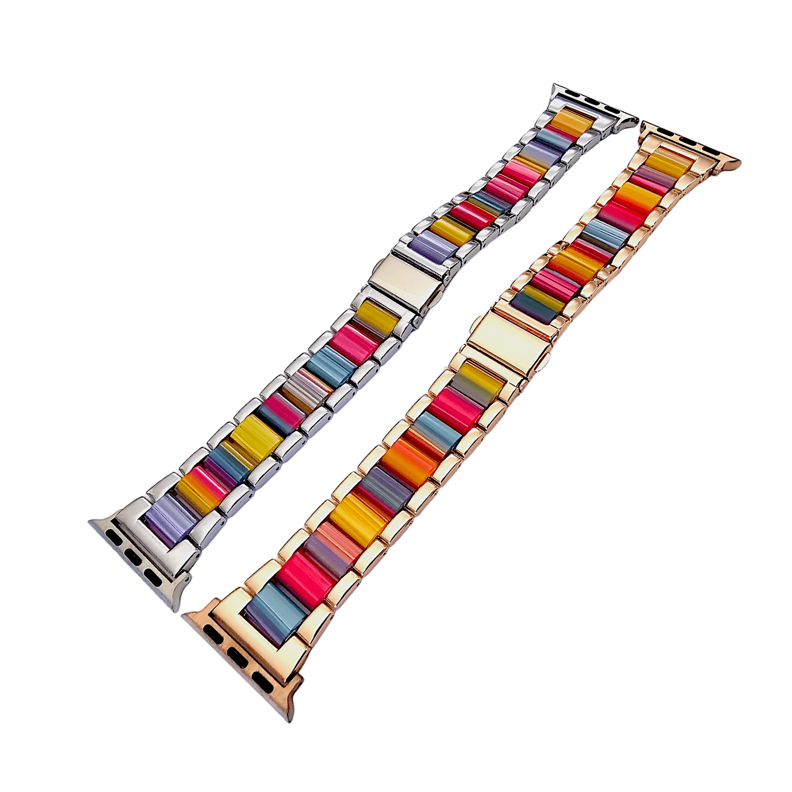 Hybrid Rose Gold Multicoloured Bracelet for Apple Watch - Wrist Envy