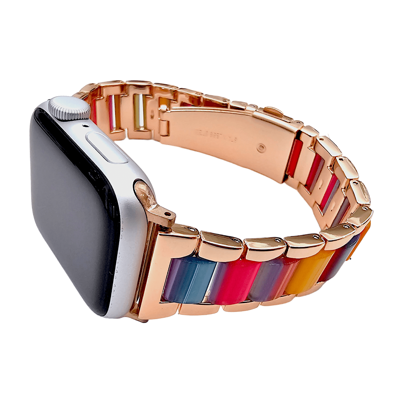 Hybrid Rose Gold Multicoloured Bracelet for Apple Watch - Wrist Envy