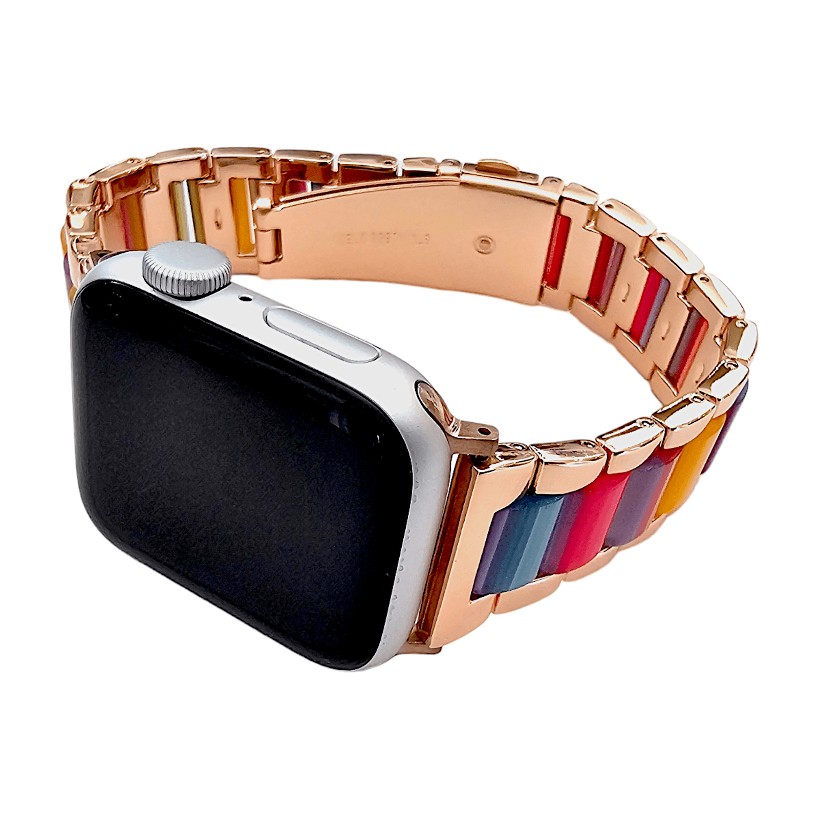 Hybrid Rose Gold Multicoloured Bracelet for Apple Watch - Wrist Envy
