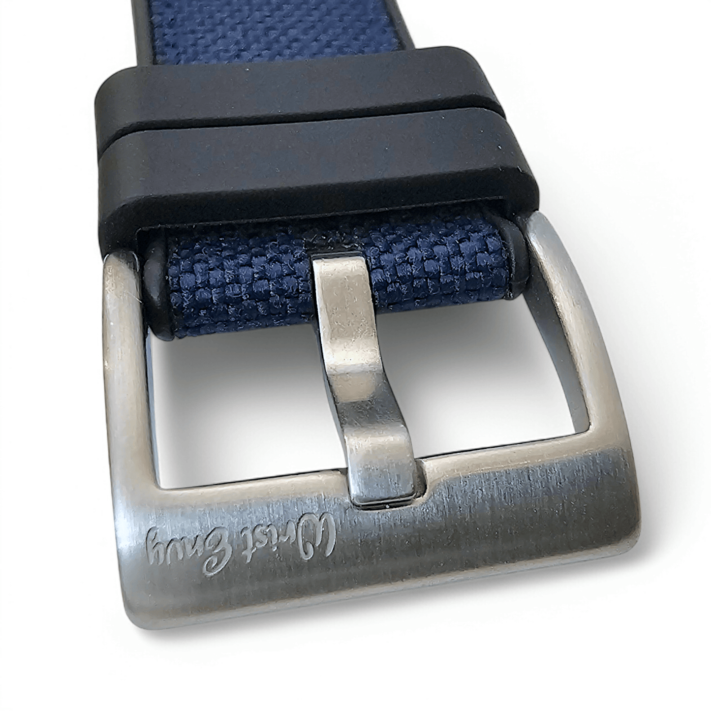 Hybrid Sailcloth Fabric & FKM Rubber Watch Strap 20mm 22mm 24mm Blue - Wrist Envy