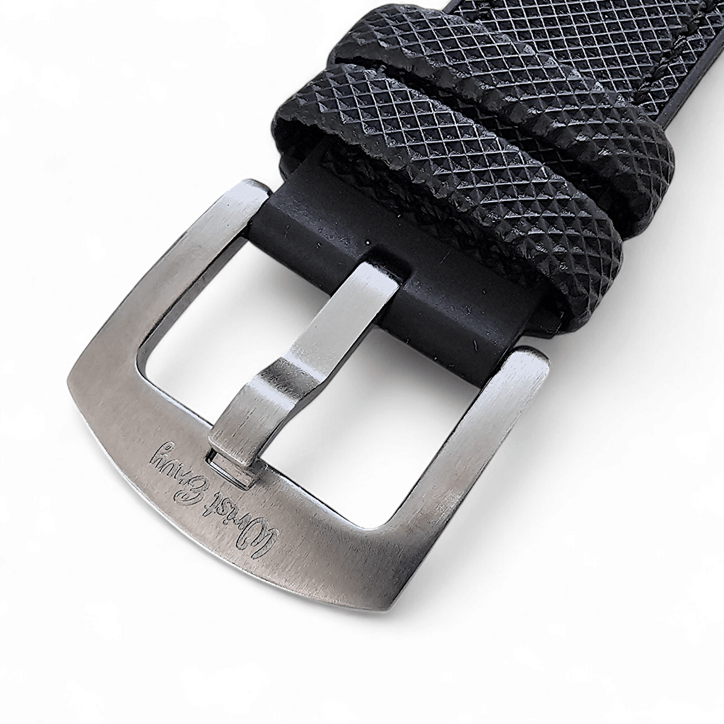 Hybrid Sailcloth Watch Strap FKM Rubber Black 20mm 21mm 22mm - Wrist Envy