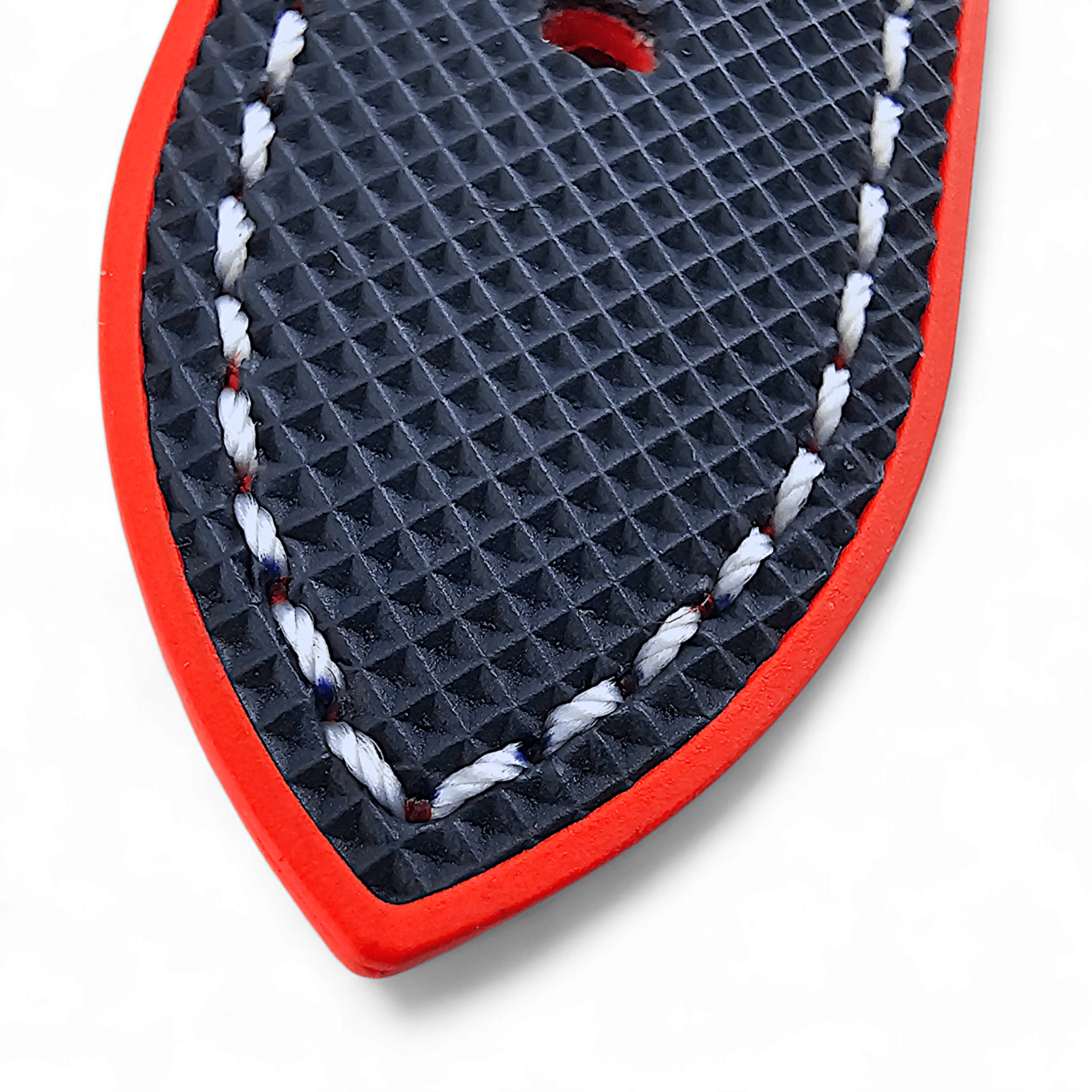 Hybrid Sailcloth Watch Strap FKM Rubber Blue Red 20mm 21mm 22mm - Wrist Envy