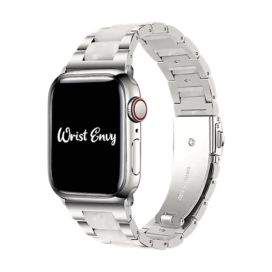 Hybrid White Marble Bracelet for Apple Watch - Wrist Envy
