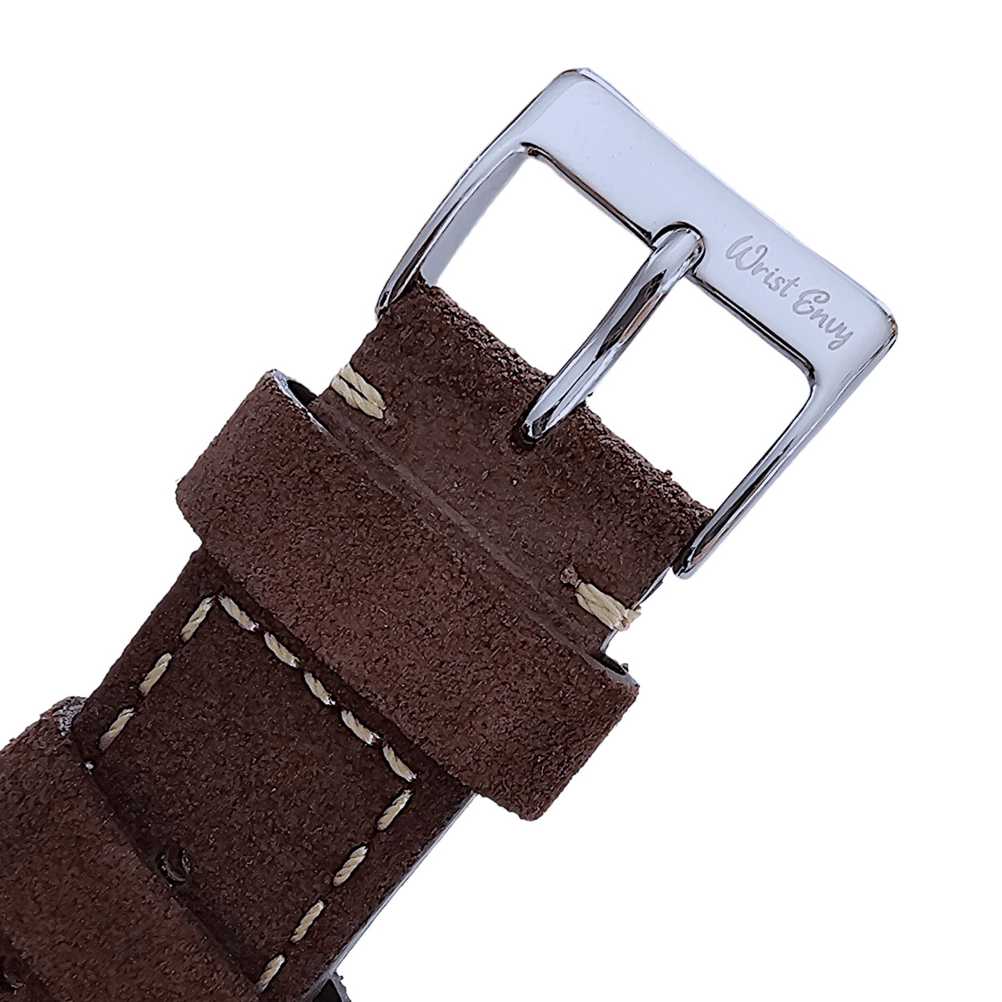 Italian Suede Leather Rally Strap Dark Brown 20mm 22mm - Wrist Envy