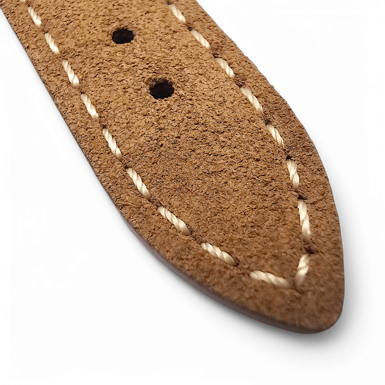 Italian Suede Watch Strap 20mm 22mm Light Brown - Wrist Envy