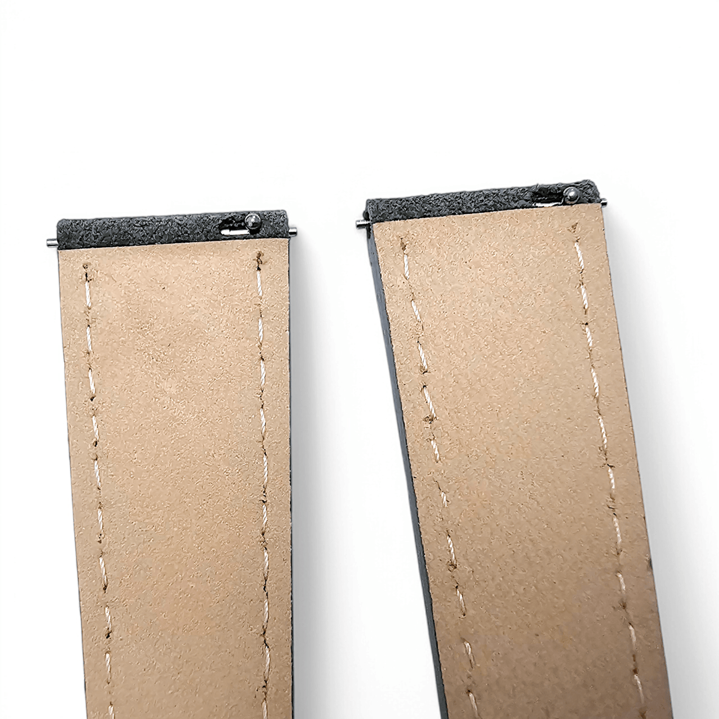 Italian Suede Watch Strap 20mm 22mm Olive Green - Wrist Envy