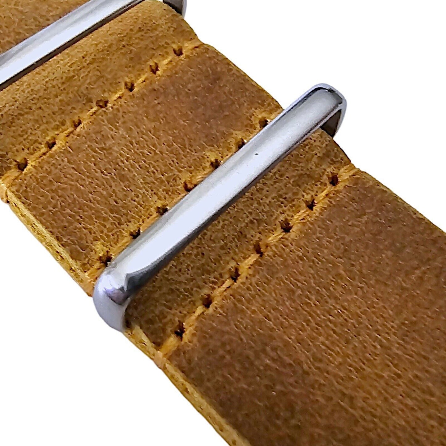 Italian Vintage Leather Military G10 Military Watch Strap XL 18mm 20mm 21mm 22mm Sand - Wrist Envy