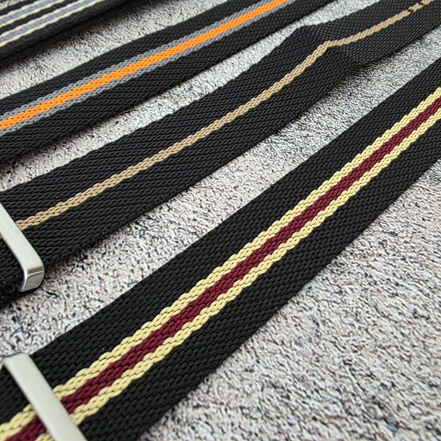 Job Lot of 5 Nylon Watch Straps Bands 20mm Military For Tudor Buckle One Piece - Wrist Envy