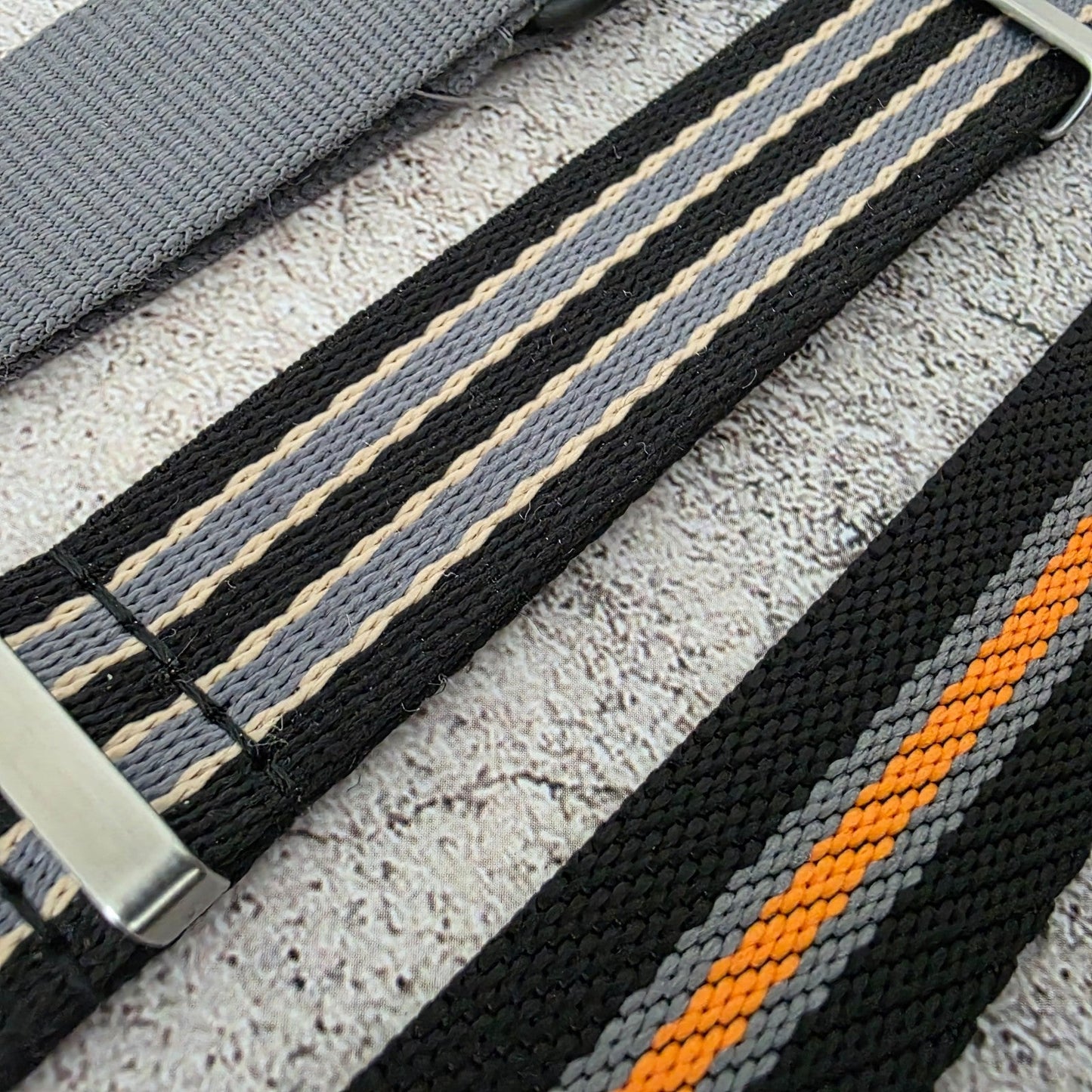 Job Lot of 5 Nylon Watch Straps Bands 20mm Military For Tudor Buckle One Piece - Wrist Envy