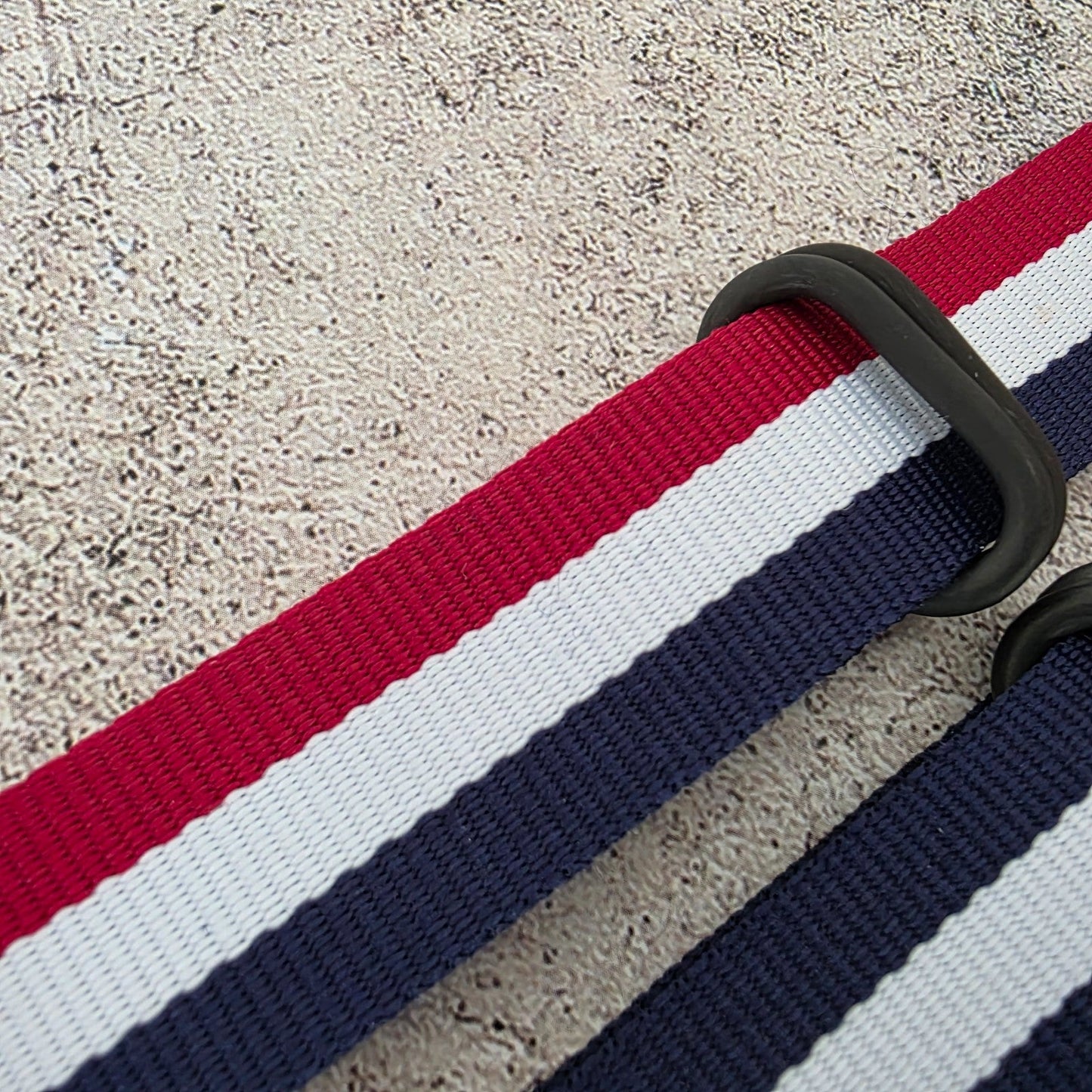 Job Lot of 5 Nylon Watch Straps Bands 22mm Military Blue For Tudor Buckle Red UK - Wrist Envy