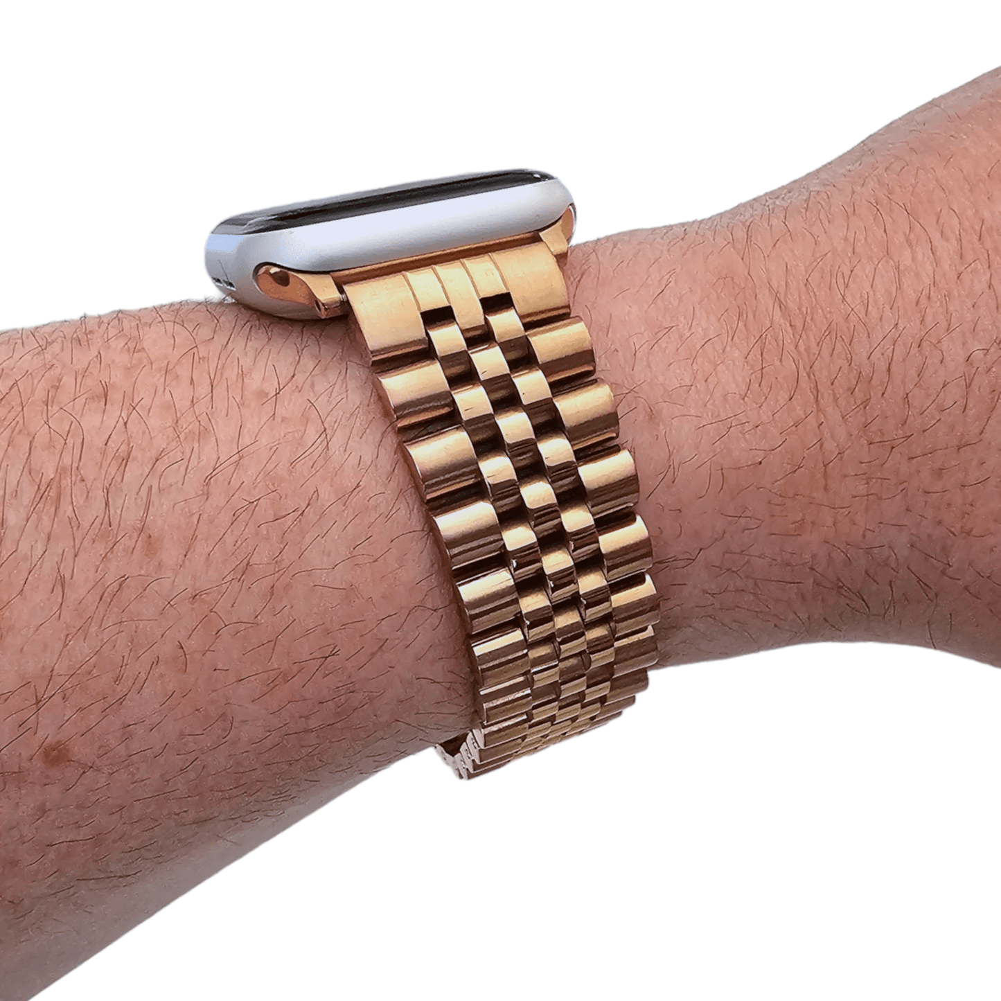Jubilee Style bracelet for Apple Watch Rose Gold - Wrist Envy