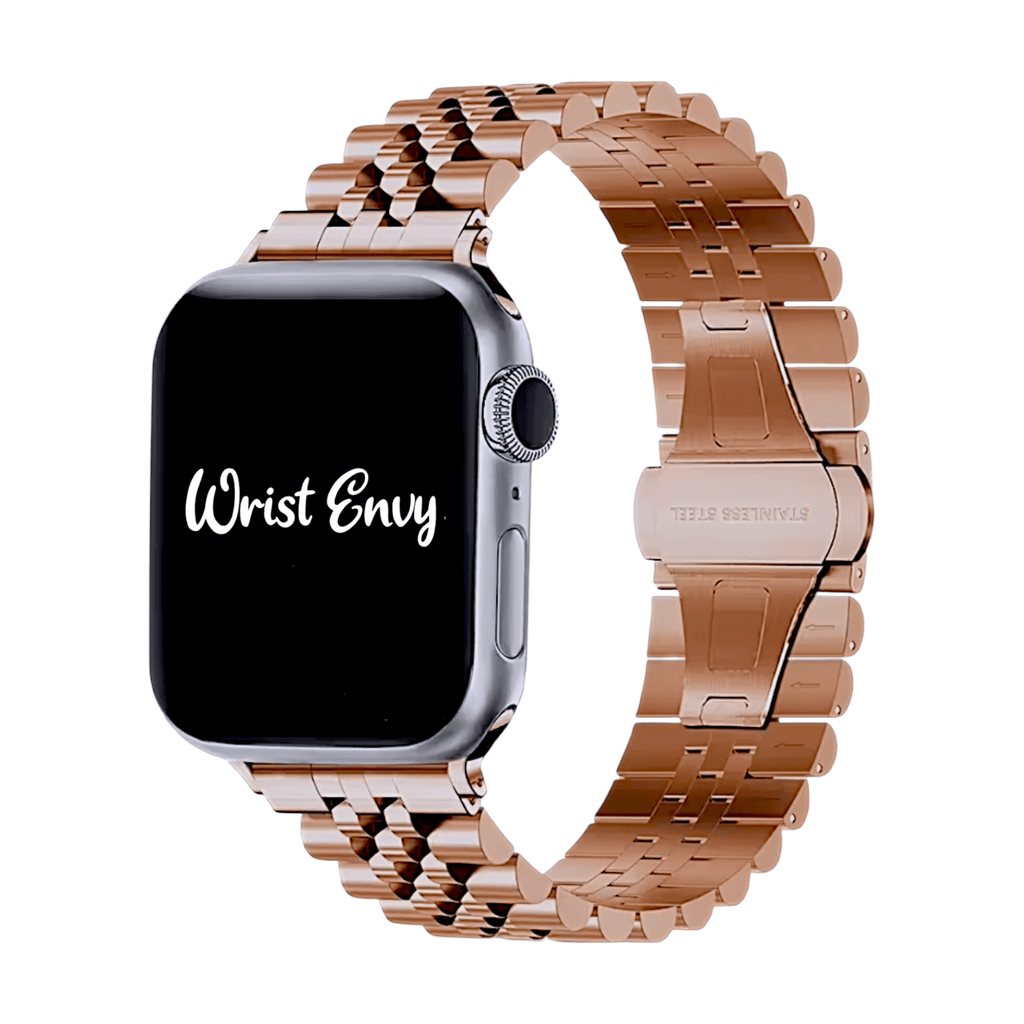 Jubilee Style bracelet for Apple Watch Rose Gold - Wrist Envy