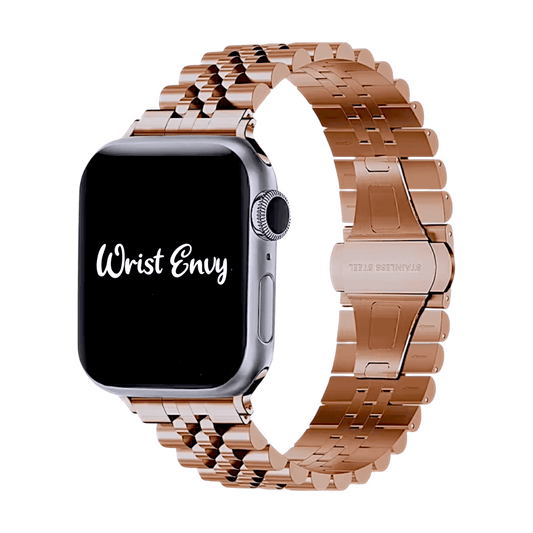 Jubilee Style bracelet for Apple Watch Rose Gold - Wrist Envy