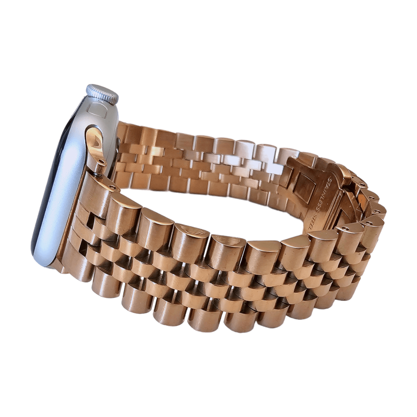 Jubilee Style bracelet for Apple Watch Rose Gold - Wrist Envy