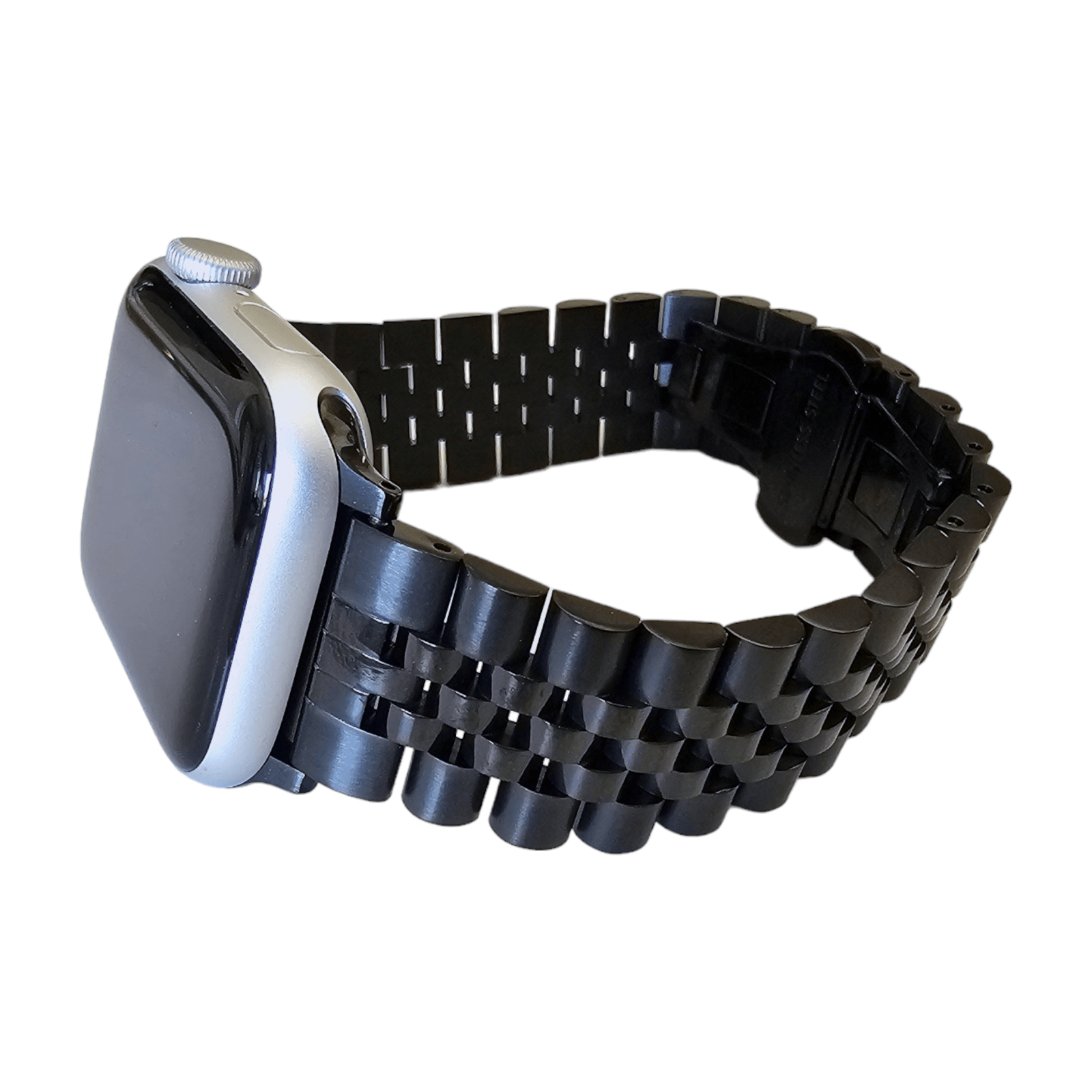 Jubilee Style bracelet for Apple Watch Strap Black - Wrist Envy