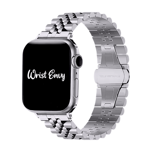 Jubilee Style bracelet for Apple Watch Strap Silver - Wrist Envy