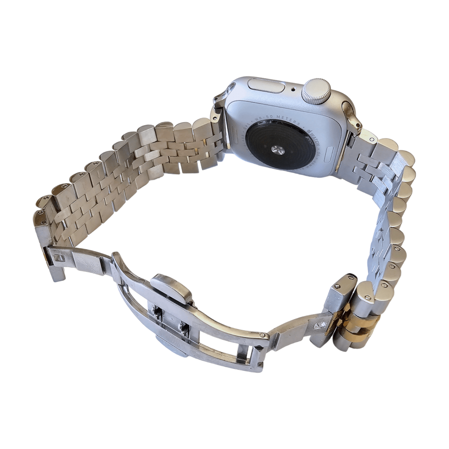 Jubilee Style bracelet for Apple Watch Strap Silver Gold - Wrist Envy