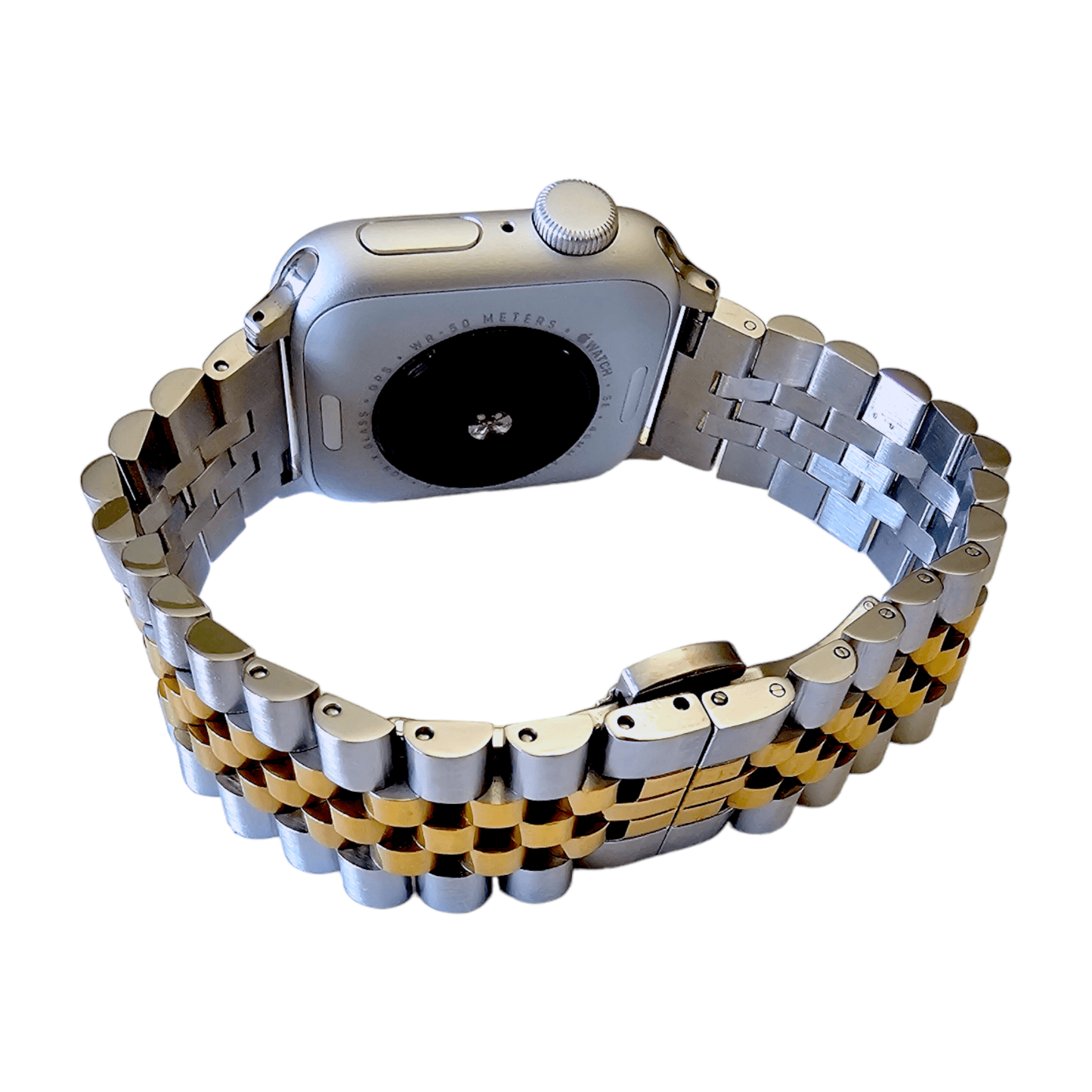 Jubilee Style bracelet for Apple Watch Strap Silver Gold - Wrist Envy