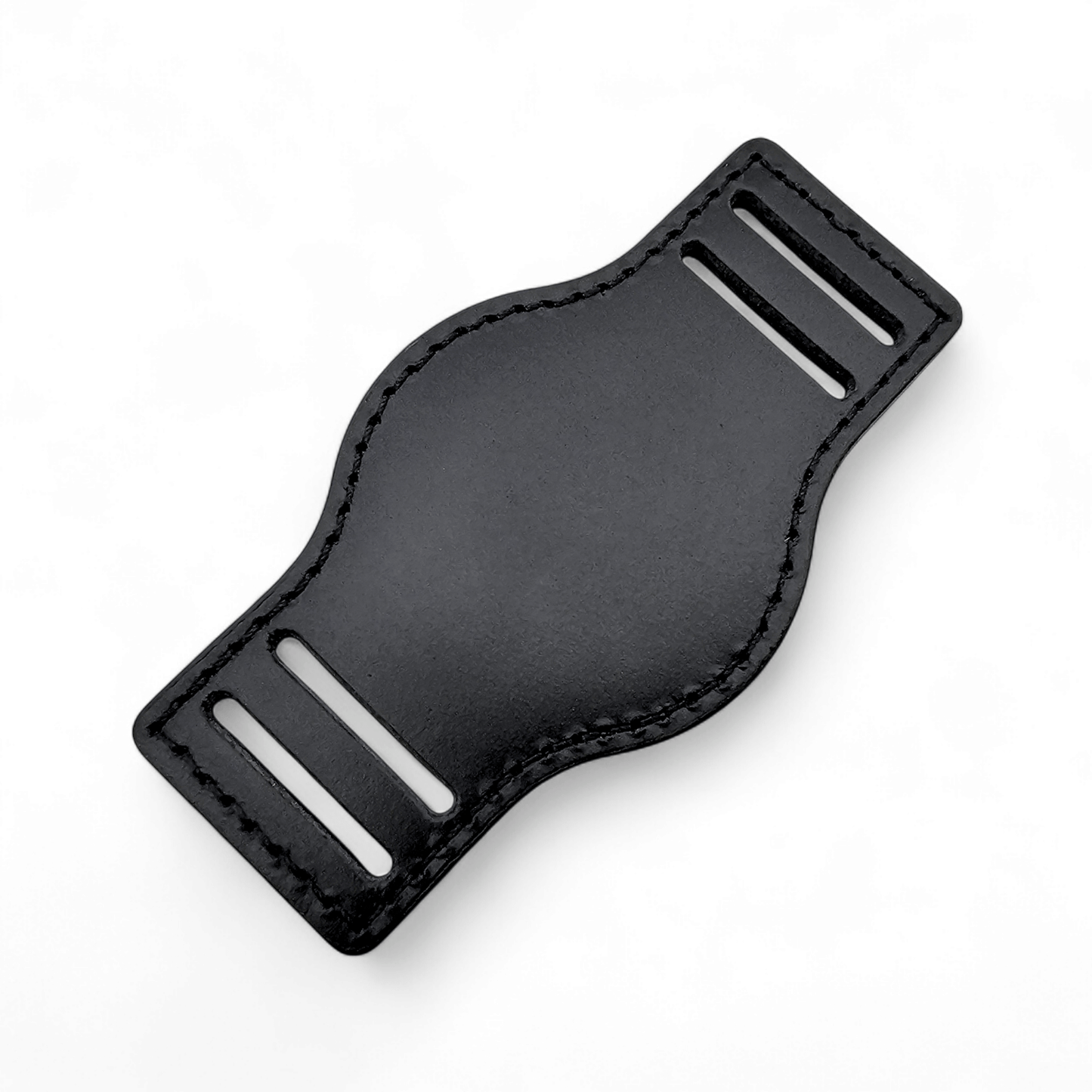 Leather Bund Watch Strap Handmade 20mm 22mm Black - Wrist Envy