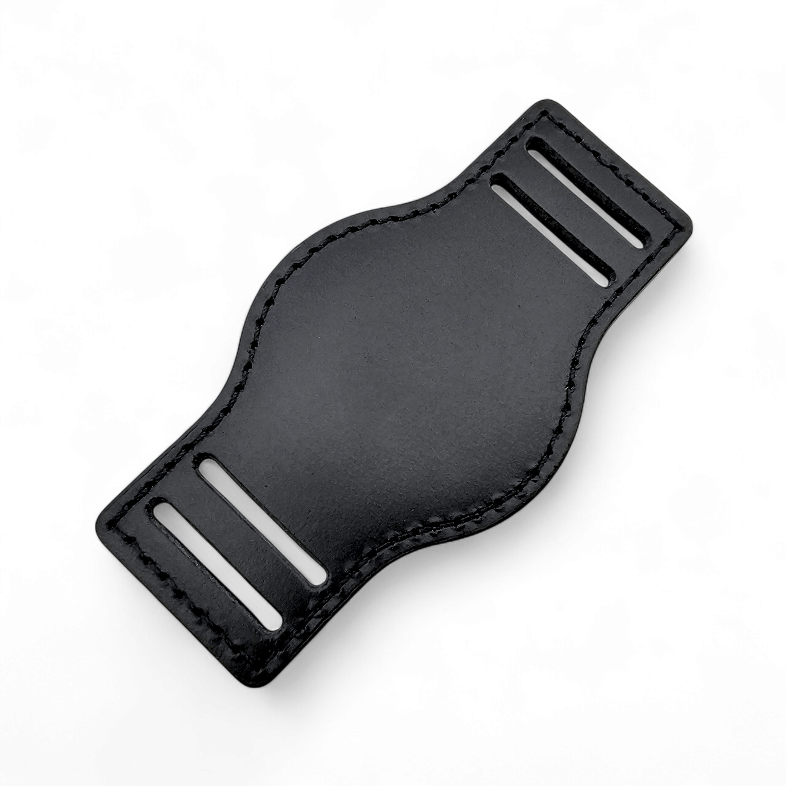 Leather Bund Watch Strap Handmade 20mm 22mm Black - Wrist Envy