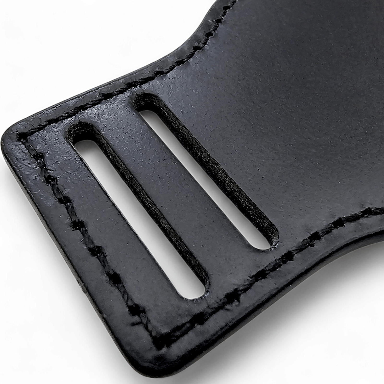 Leather Bund Watch Strap Handmade 20mm 22mm Black - Wrist Envy